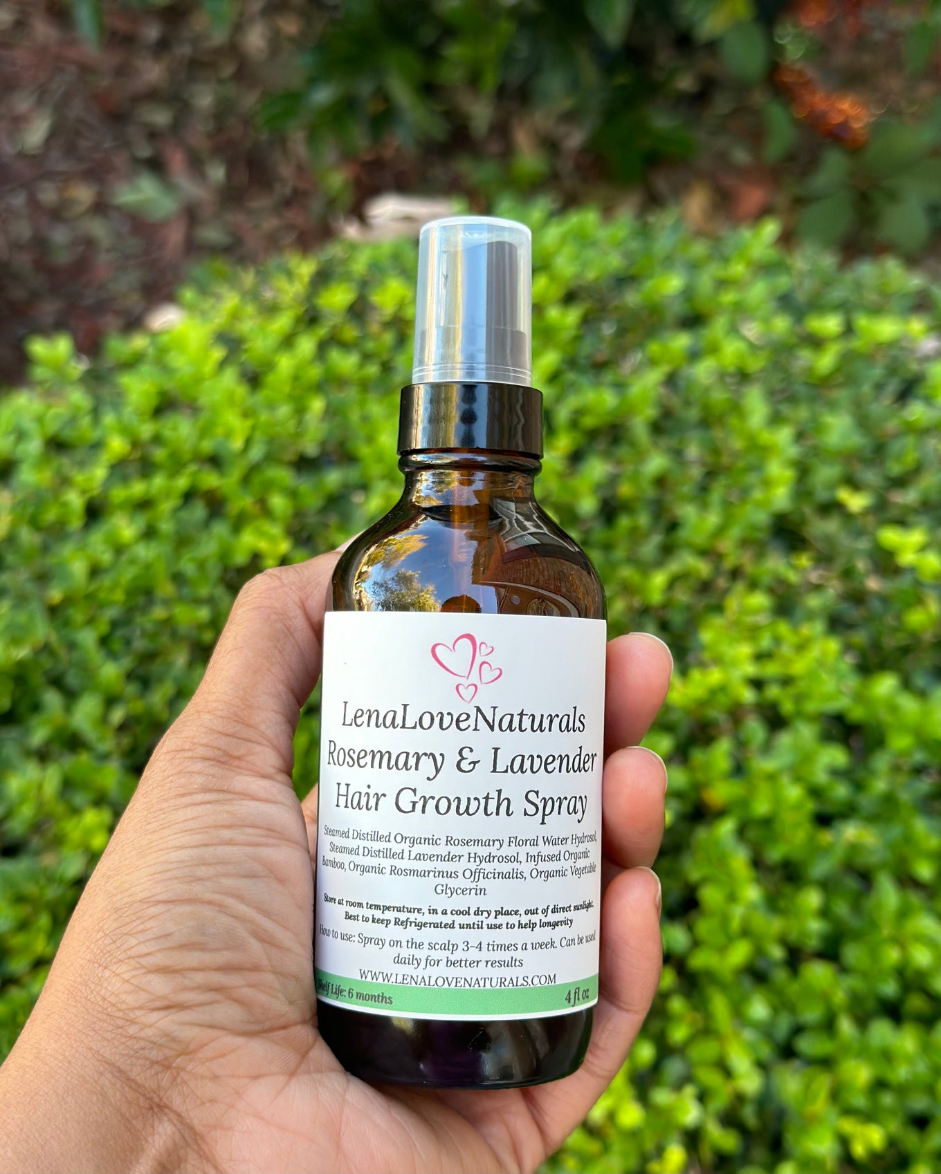 Rosemary & Lavender Hair Growth Spray - Rosemary Hair Tonic For Hair Growth
