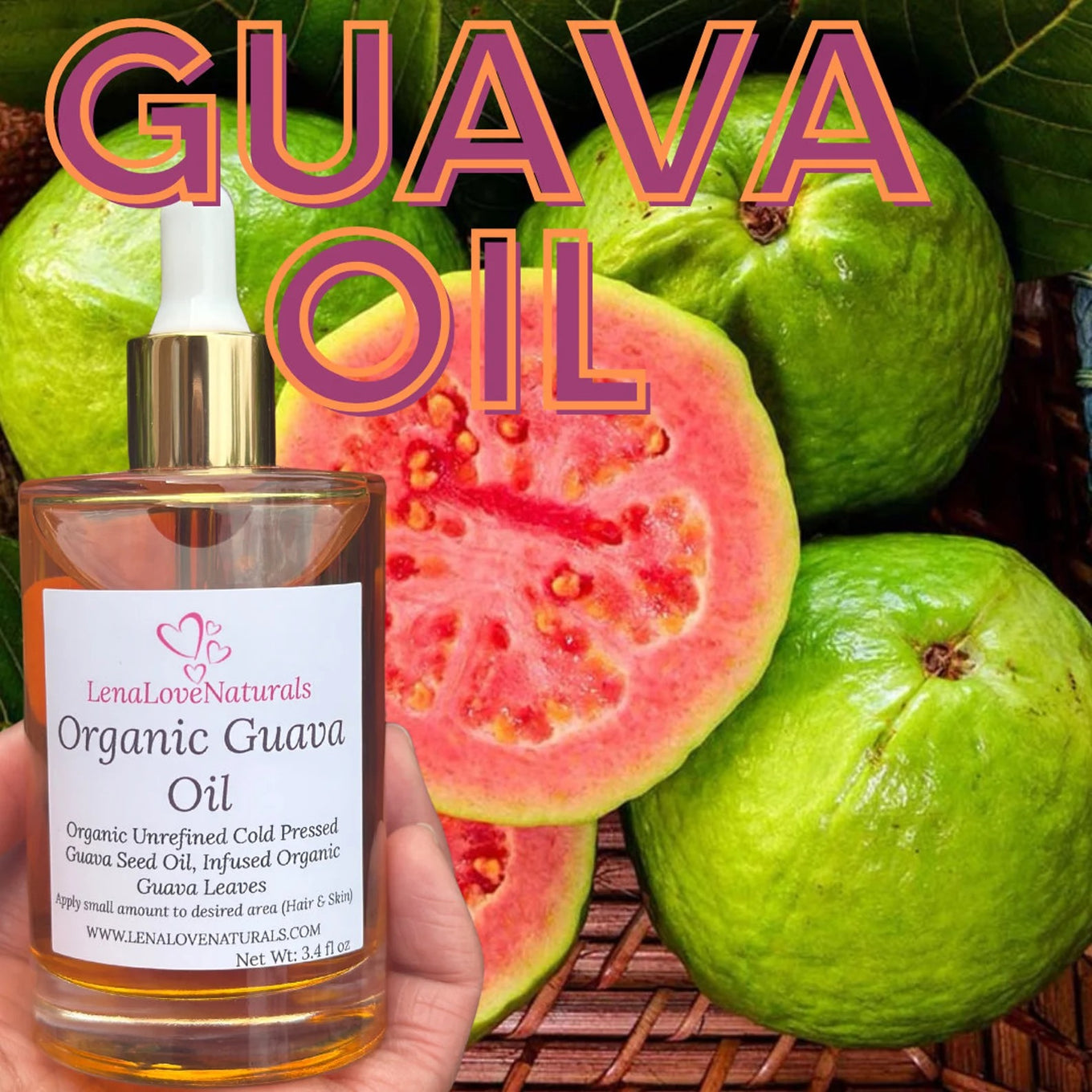 Guava Seed Oil Organic Cold Pressed Handcrafted Body Oil