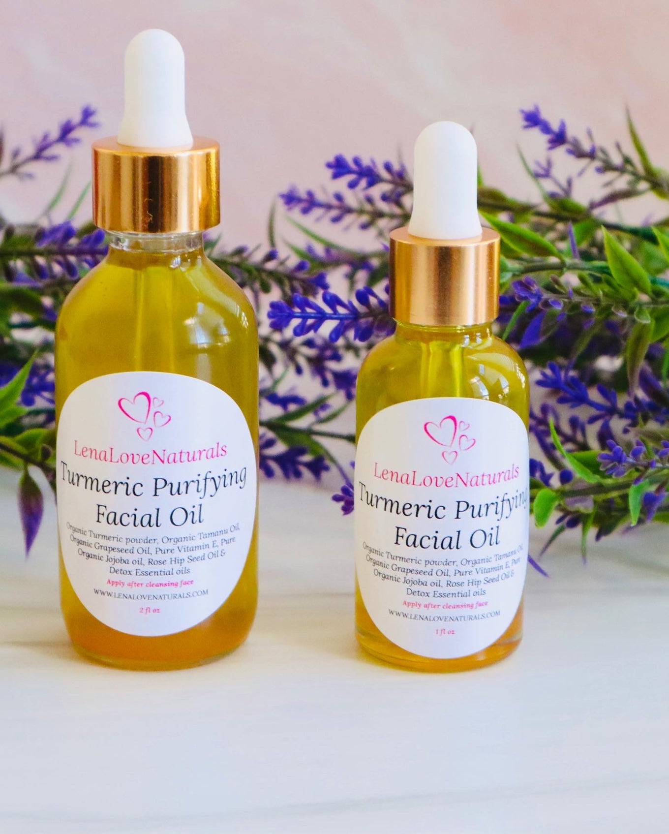 Turmeric Purifying Facial Oil with vitamin C - LenaLoveNaturals