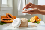 Load image into Gallery viewer, Papaya Orange Sugar Scrub (Whole body scrub, brightening body scrub, Orange body scrub, Papaya scrub, natural exfoliate)
