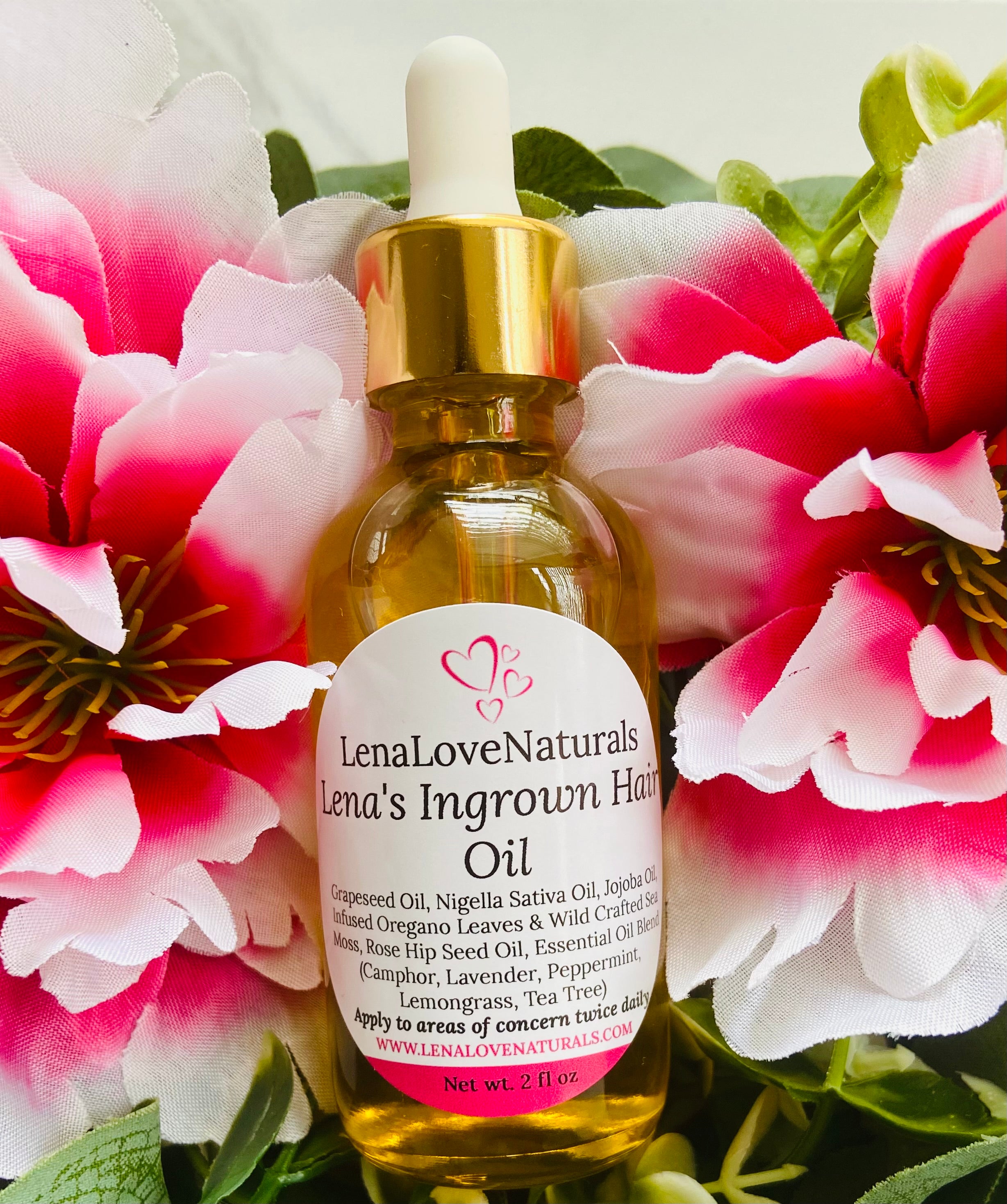 Ingrown Hair Oil | Waxing | Bikini | After Shave | Razor Bumps - LenaLoveNaturals