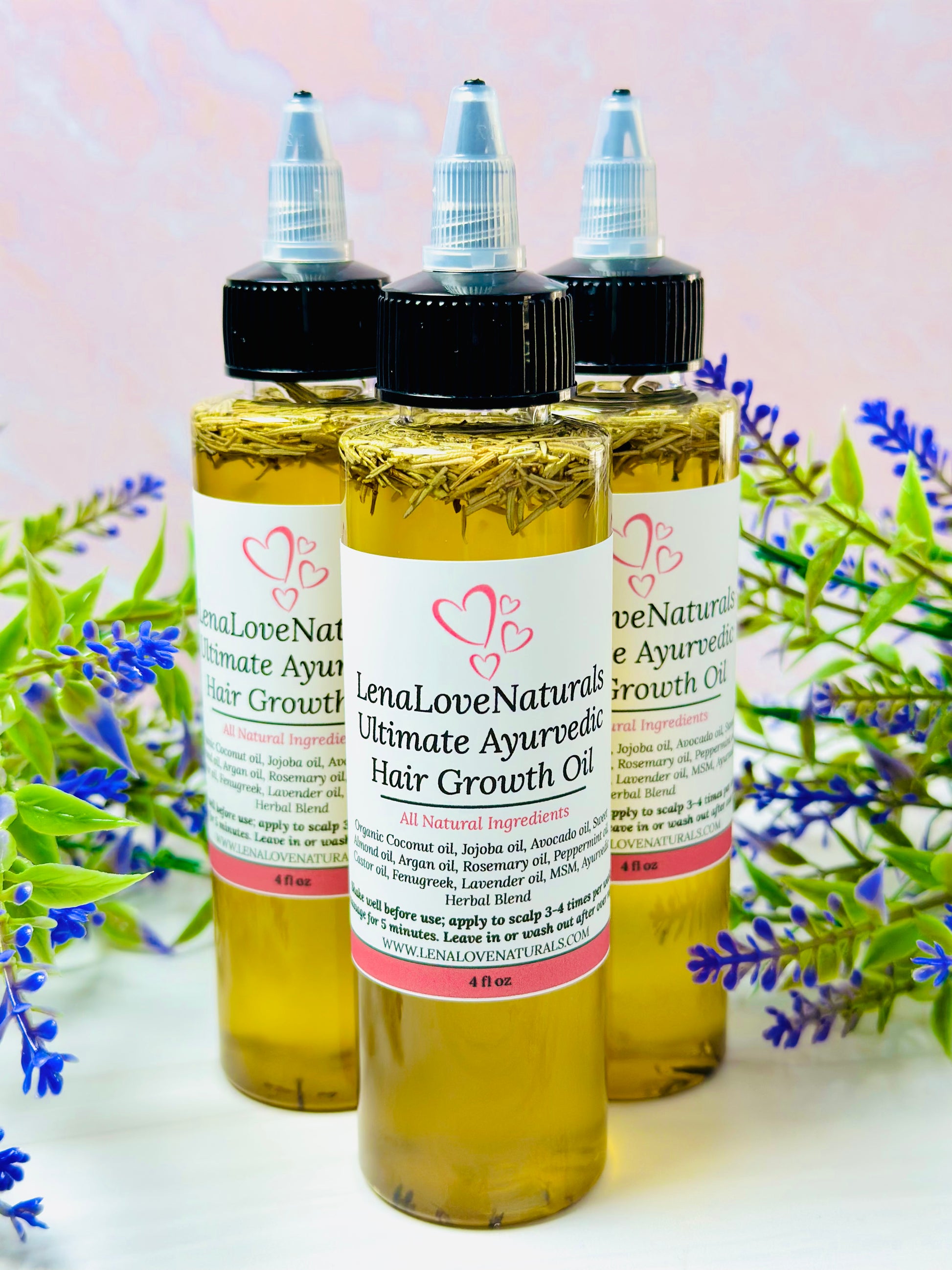 Ayurvedic Hair Growth Oil - LenaLoveNaturals