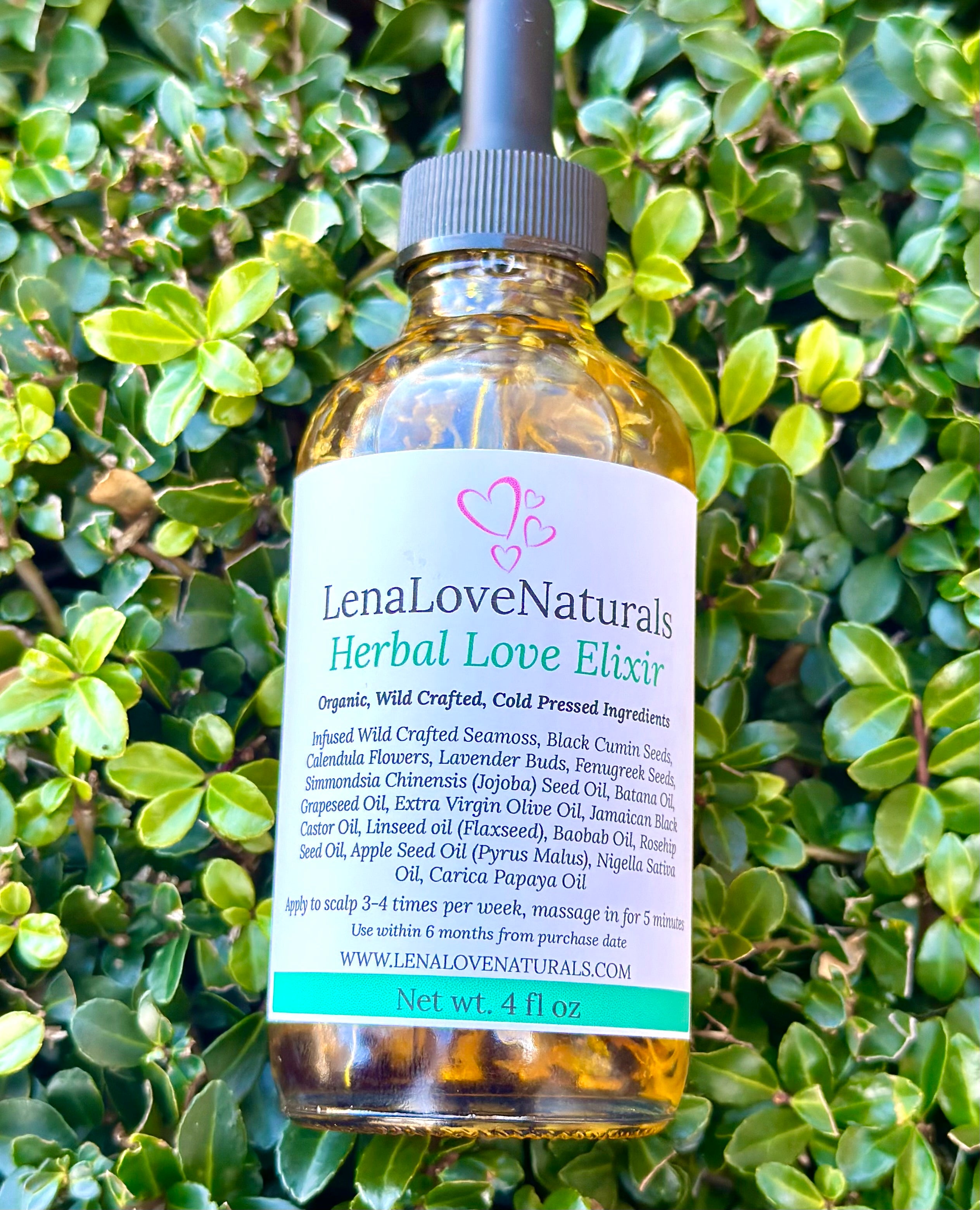 Herbal Hair Oil with Batana Oil, Fenugreek, Calendula, Seamoss