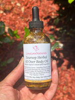 Load image into Gallery viewer, Soursop Body Oil Soursop Leaves Calendula Neem Unrefined Handcrafted Organic Skincare
