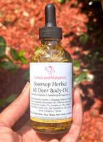 Load image into Gallery viewer, Soursop Body Oil Soursop Leaves Calendula Neem Unrefined Handcrafted Organic Skincare
