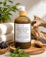 Load image into Gallery viewer, African Black Soap Herbal Body Wash | Wax &amp; Shave Wash | Unwanted Bumps | Moringa | Neem Soap | Licorice Root | Essential Oils
