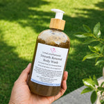 Load image into Gallery viewer, African Black Soap Herbal Body Wash | Wax &amp; Shave Wash | Unwanted Bumps | Moringa | Neem Soap | Licorice Root | Essential Oils
