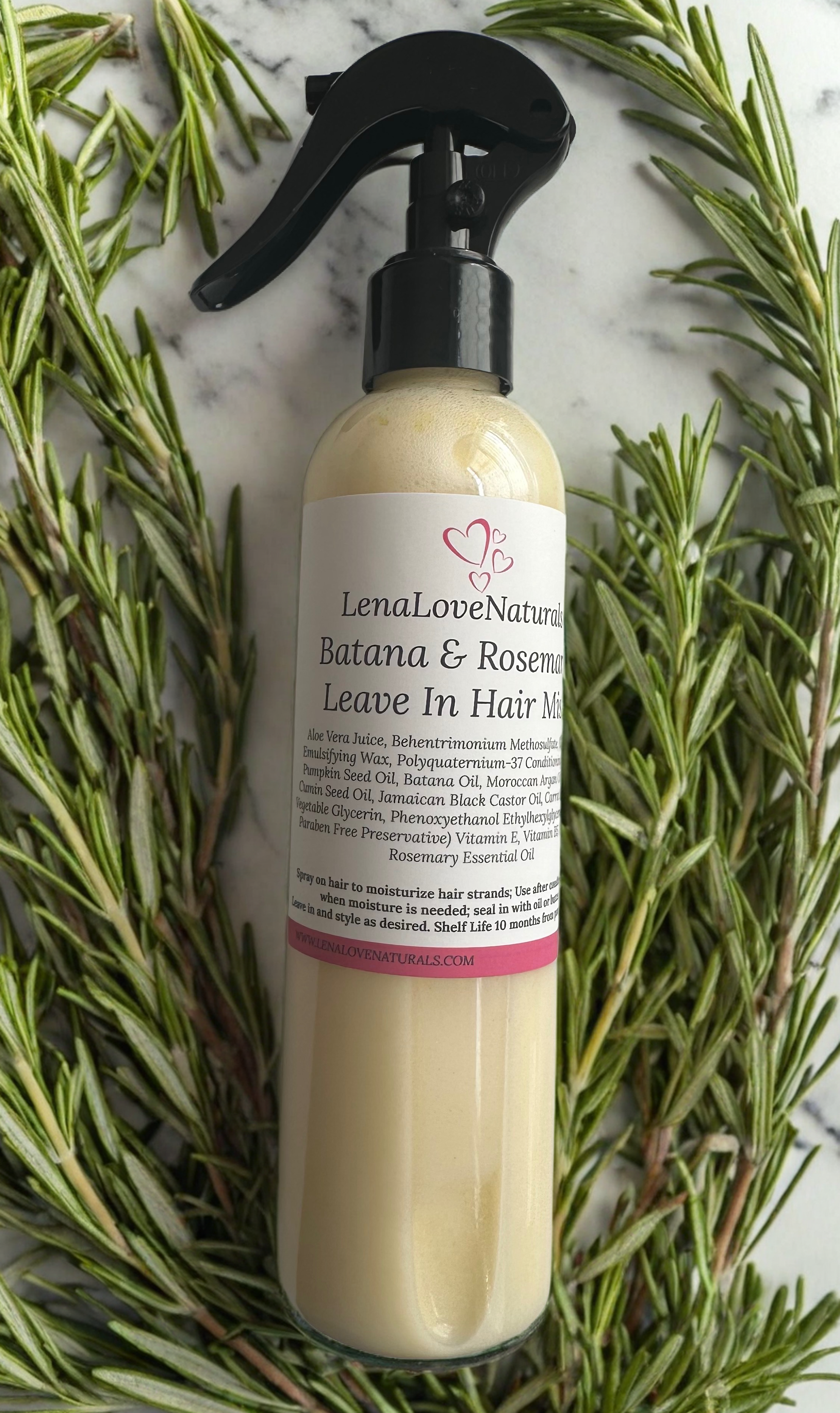 Batana Rosemary Hair Growth Leave In Conditioner Mist, All Hair Types Hair Growth for Women Men
