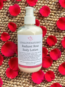 Rose Body Lotion Moisturizing Softens Skin | Handcrafted Unscented