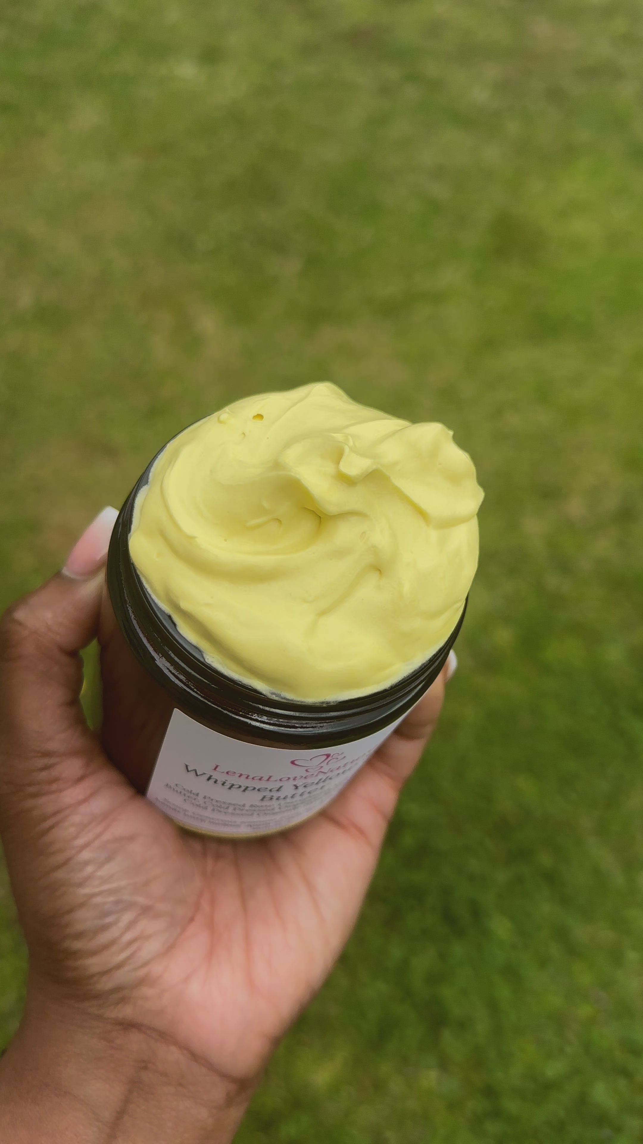 Load video: Whipped Raw Yellow Shea Butter