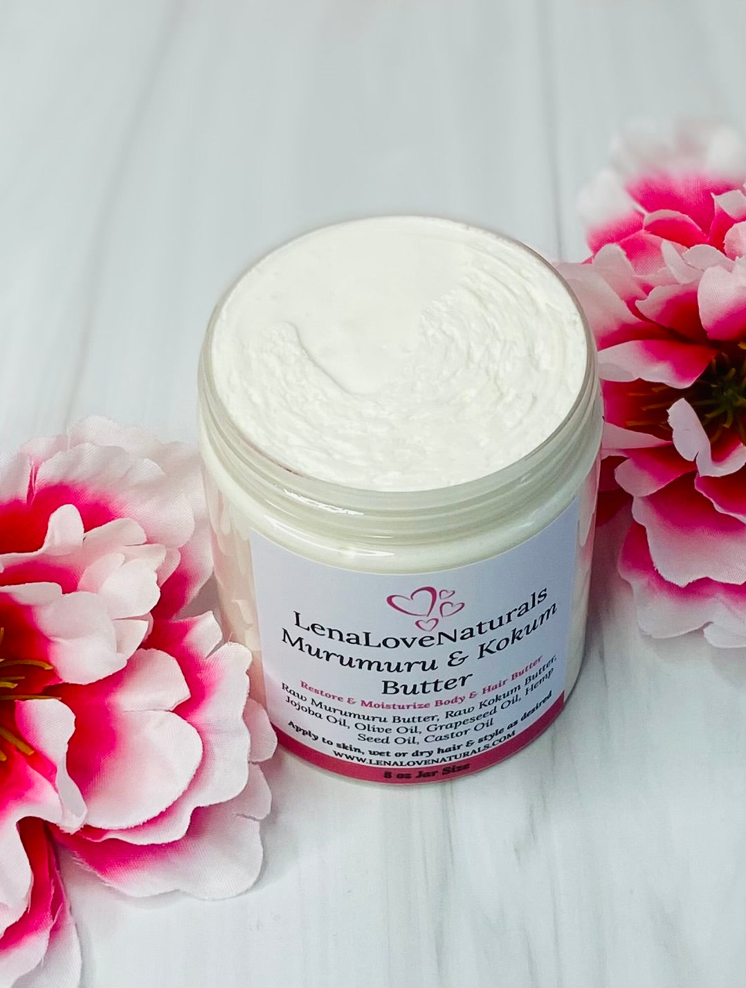 Murumuru Butter | Kokum Butter | Natural Skin Care | Natural Hair Care | All Hair Types | Dry Skin Moisturizer | Dry Hair Moisturizer - LenaLoveNaturals