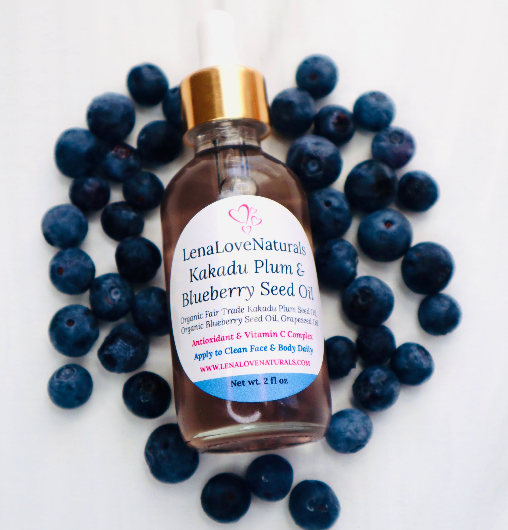 Kakadu Plum Oil | Blueberry Seed Oil | Face Serum | Skin Brightening Oil | Plum Oil For Face - LenaLoveNaturals