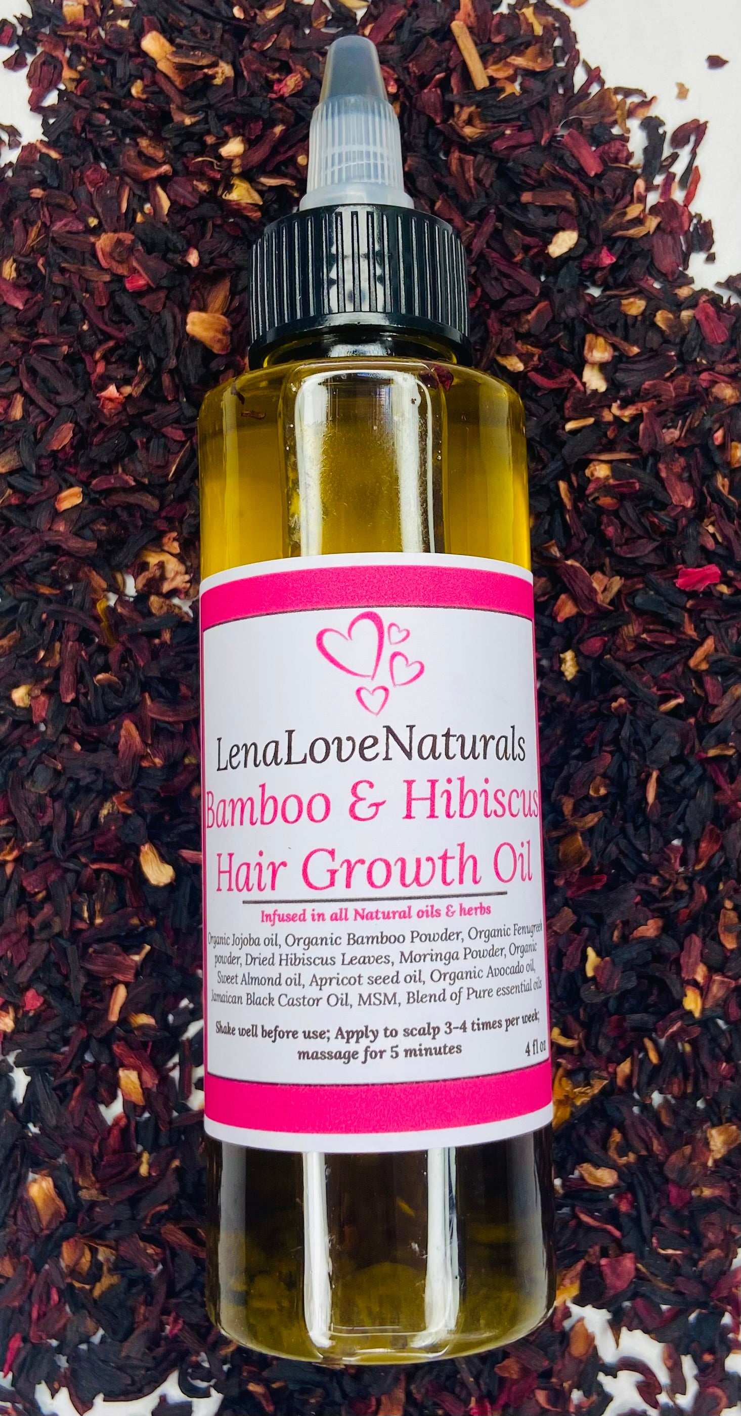 Bamboo & Hibiscus Hair Growth oil - LenaLoveNaturals