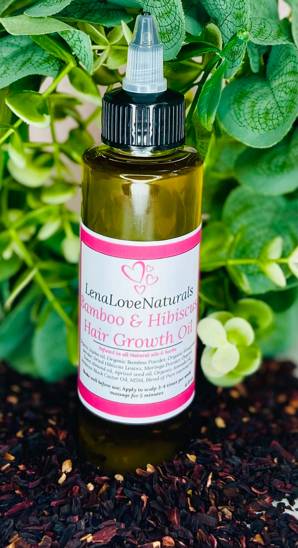 Bamboo & Hibiscus Hair Growth oil - LenaLoveNaturals