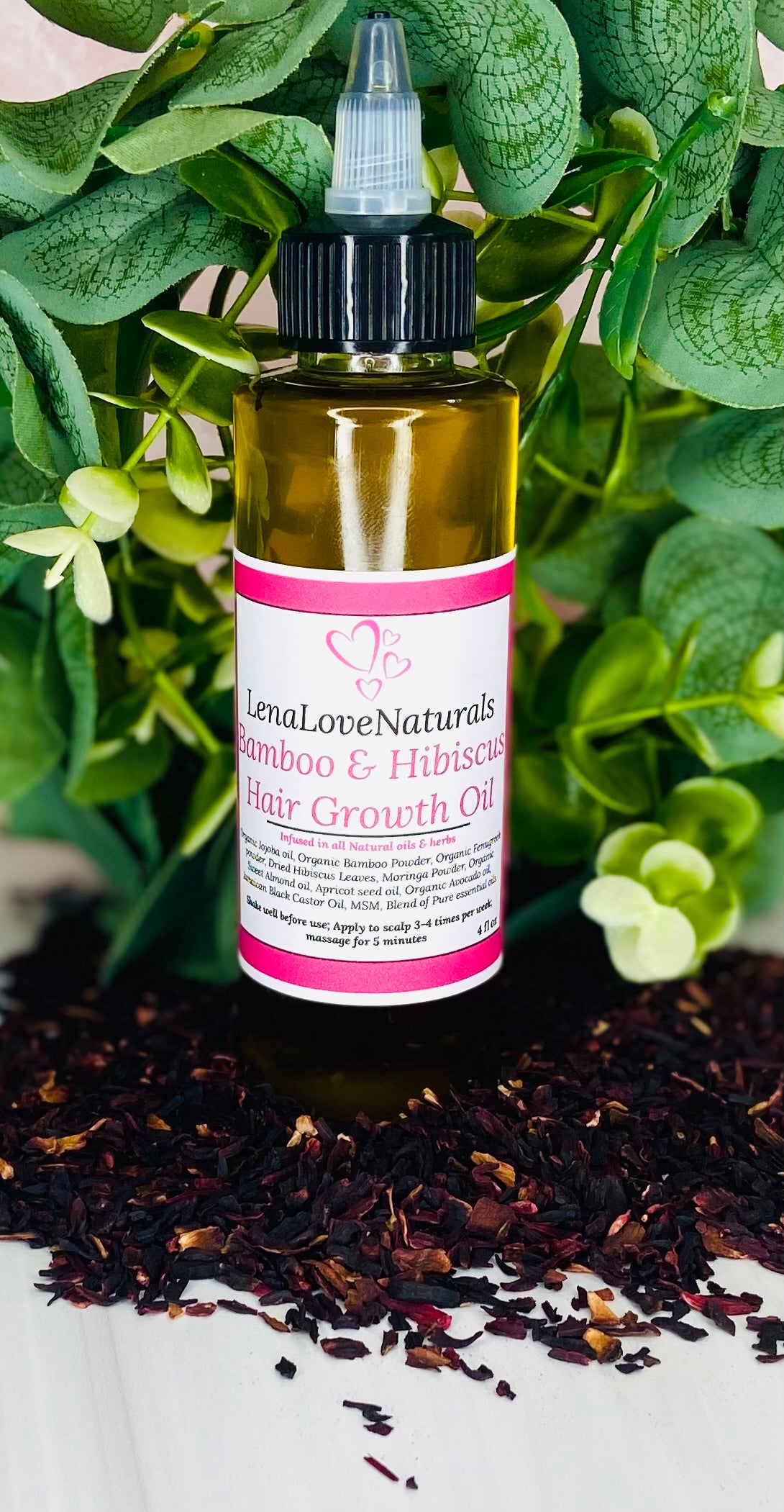 Bamboo & Hibiscus Hair Growth oil - LenaLoveNaturals