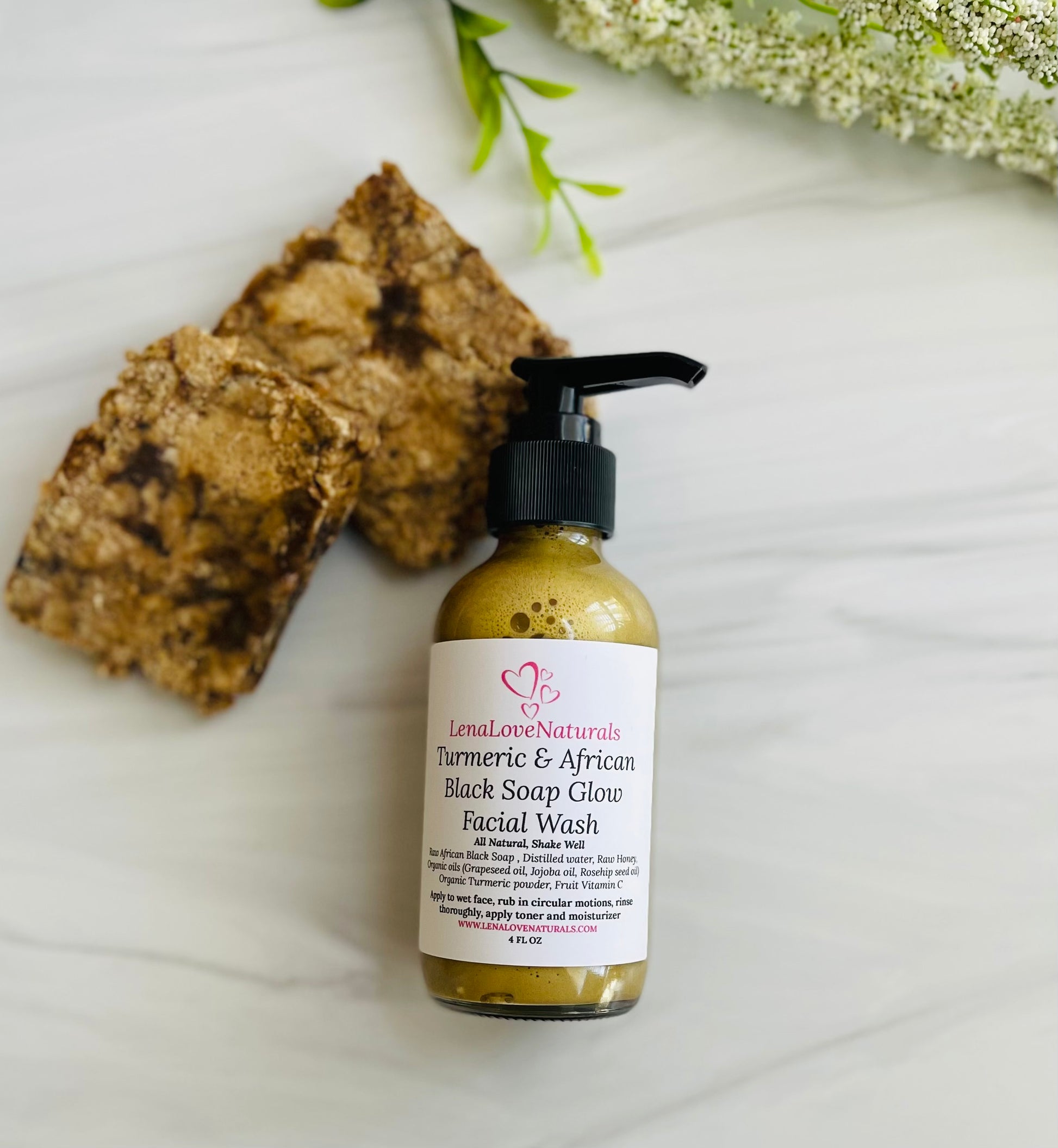 Turmeric African Black Soap - LenaLoveNaturals