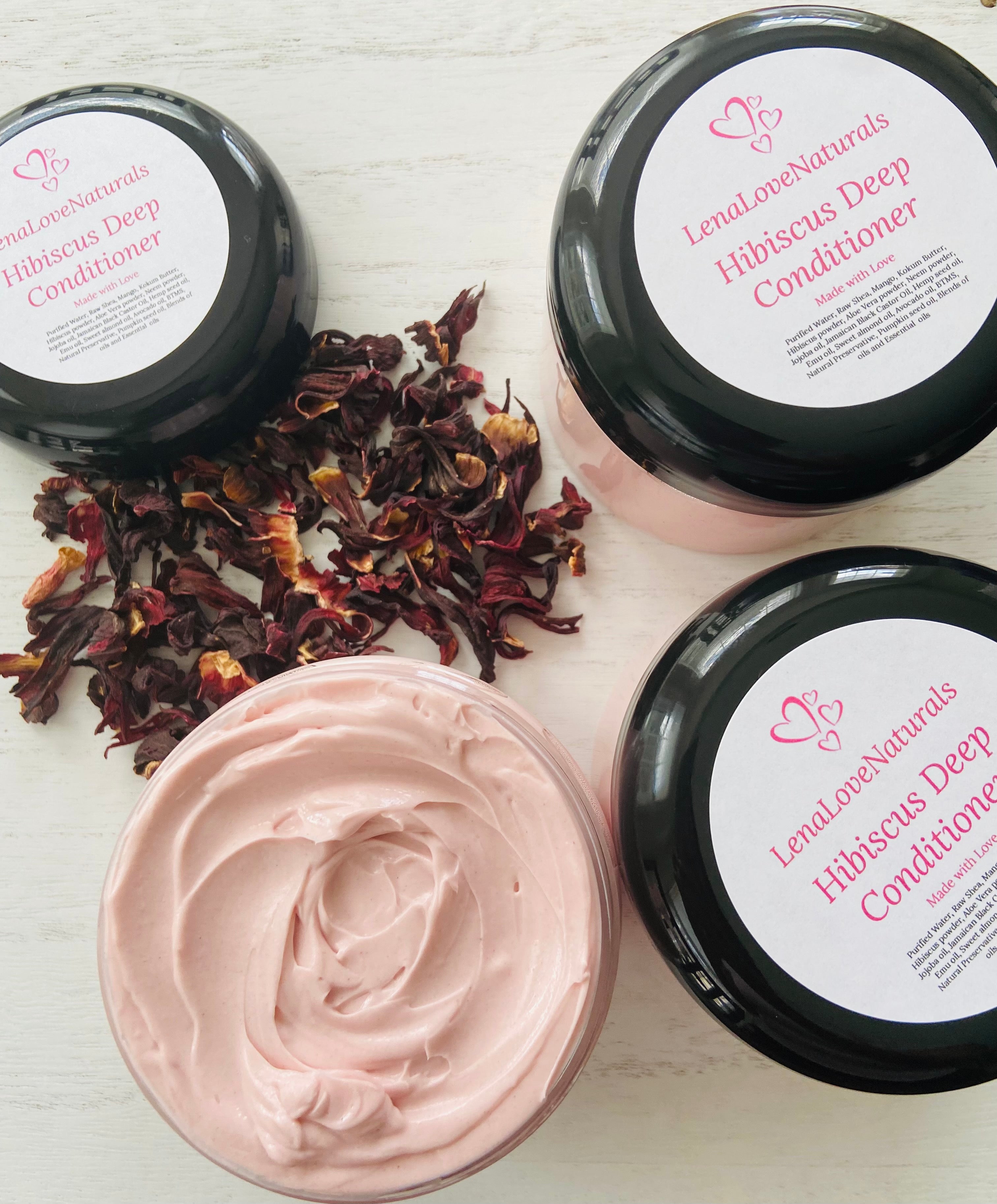 Hibiscus Deep Conditioner - LenaLoveNaturals