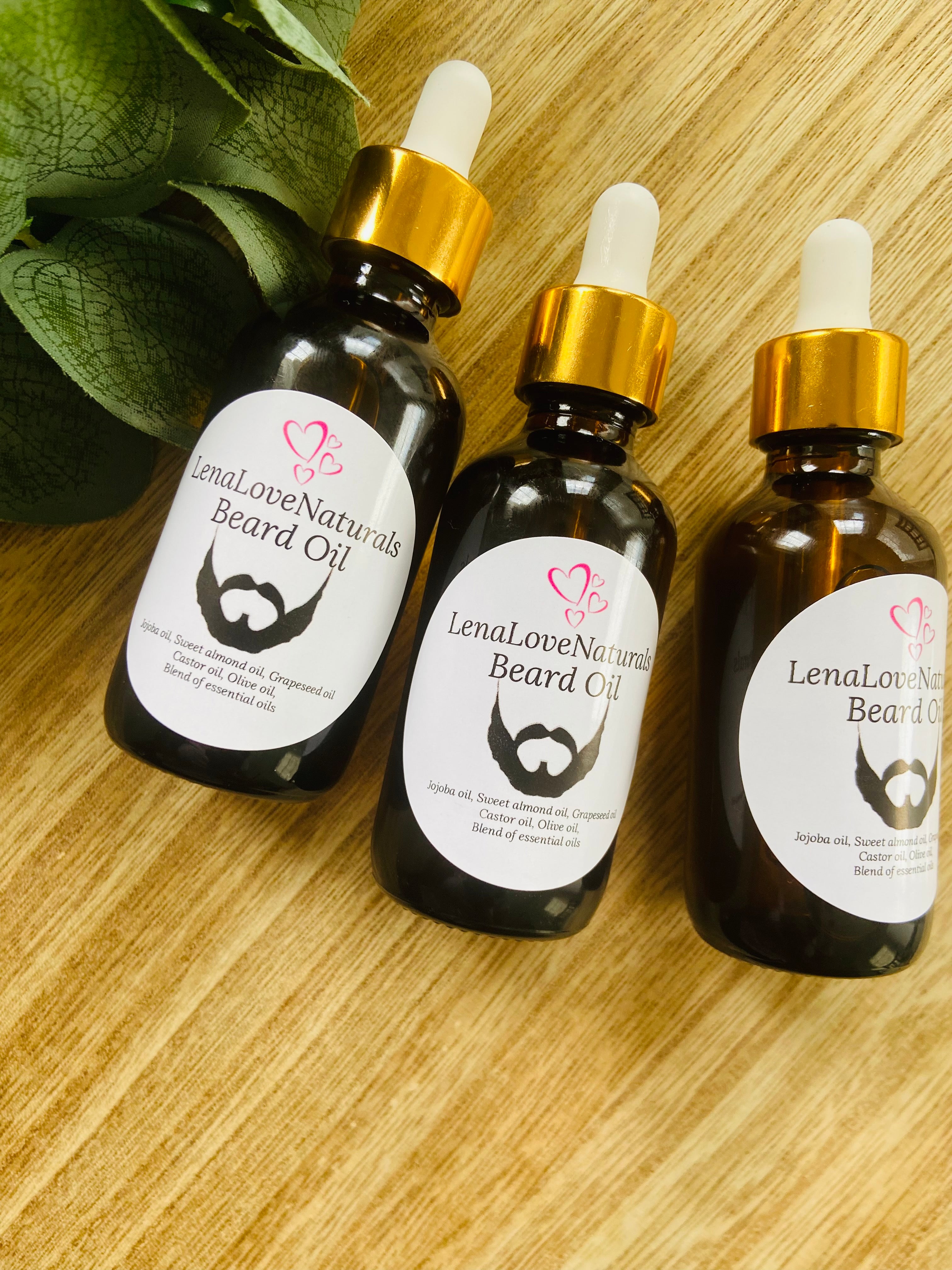 Beard hair growth oil for Men - LenaLoveNaturals