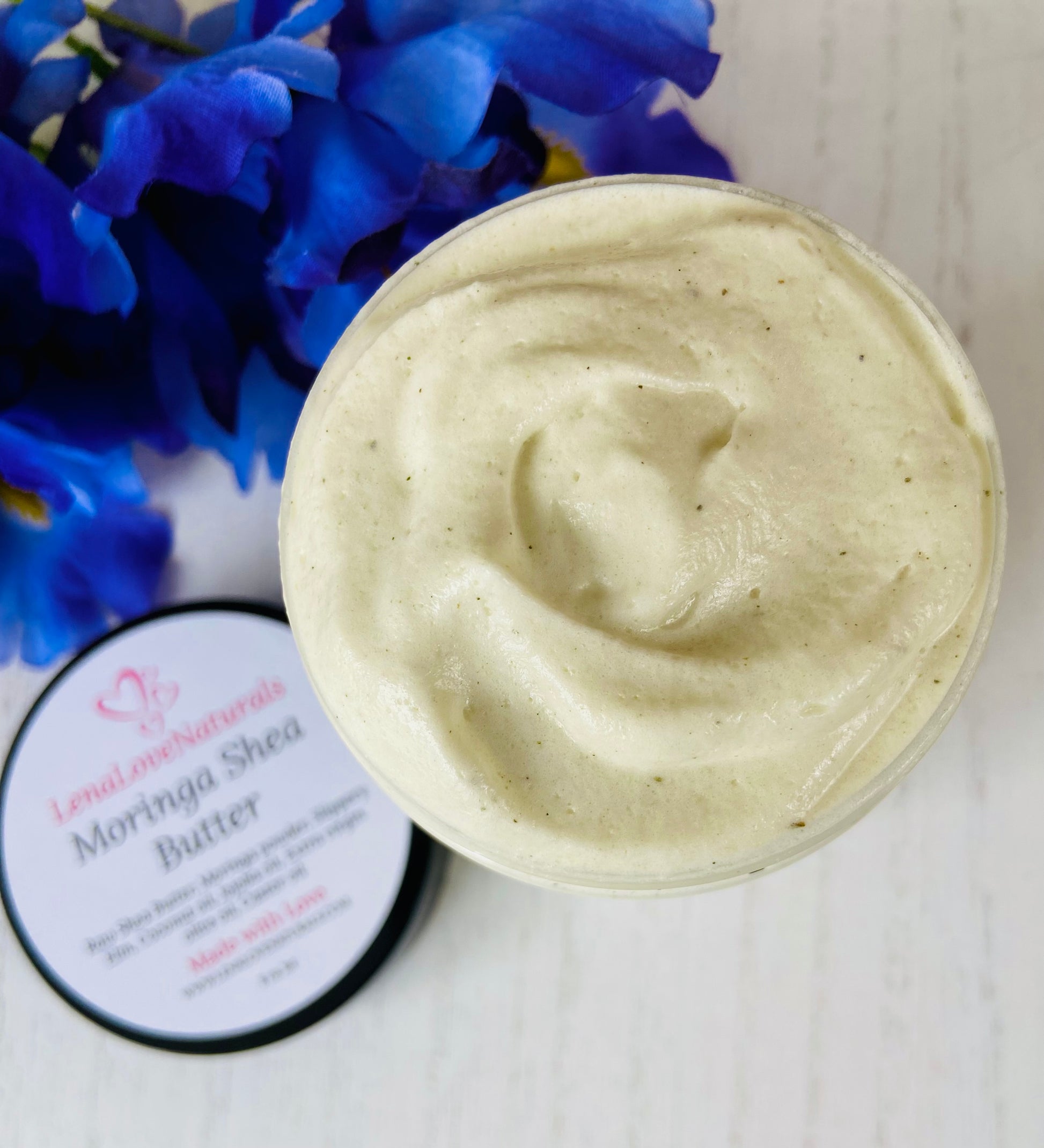 Moringa Shea Butter, Slippery Elm Butter, Moringa, Shea Butter, Hair Growth Butter - LenaLoveNaturals