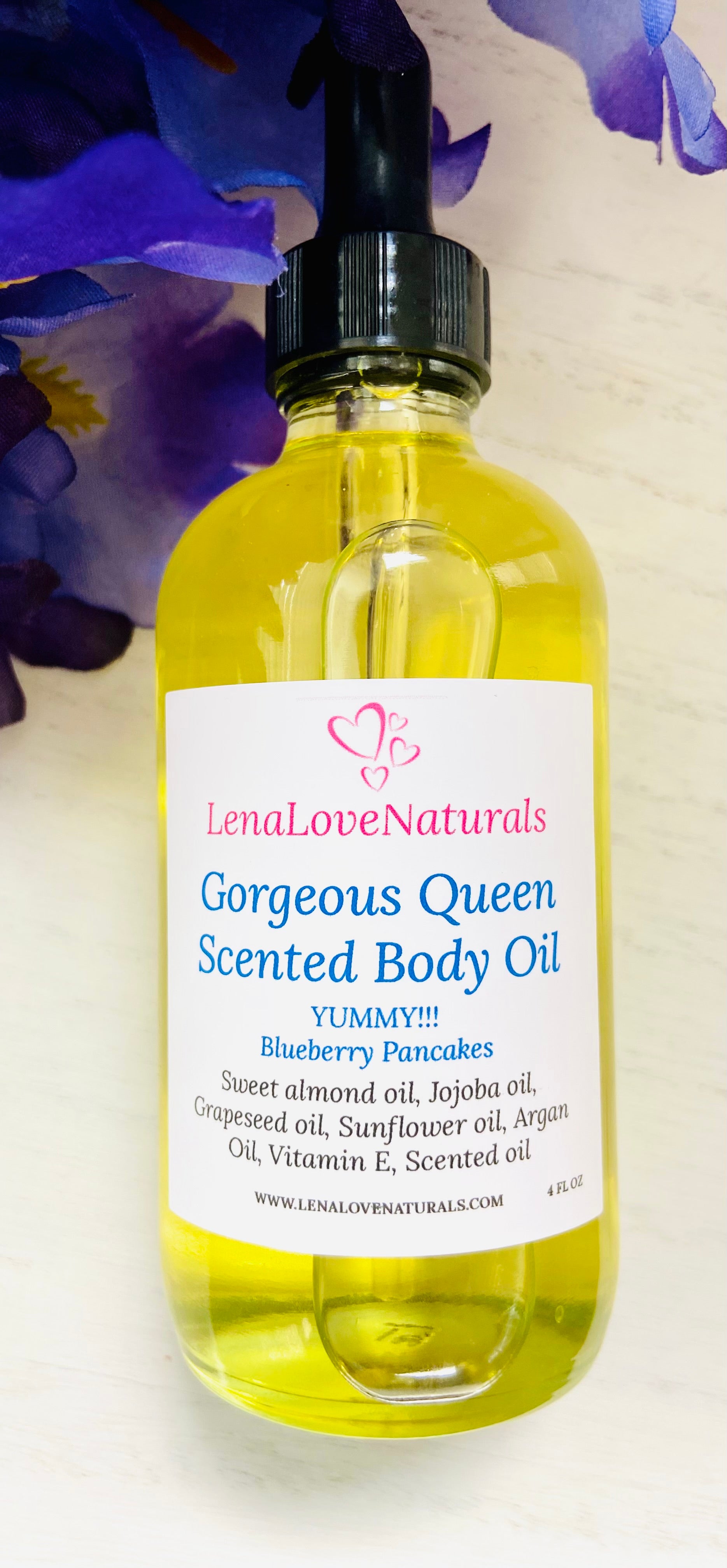 Body oil (Blueberry pancakes) - LenaLoveNaturals