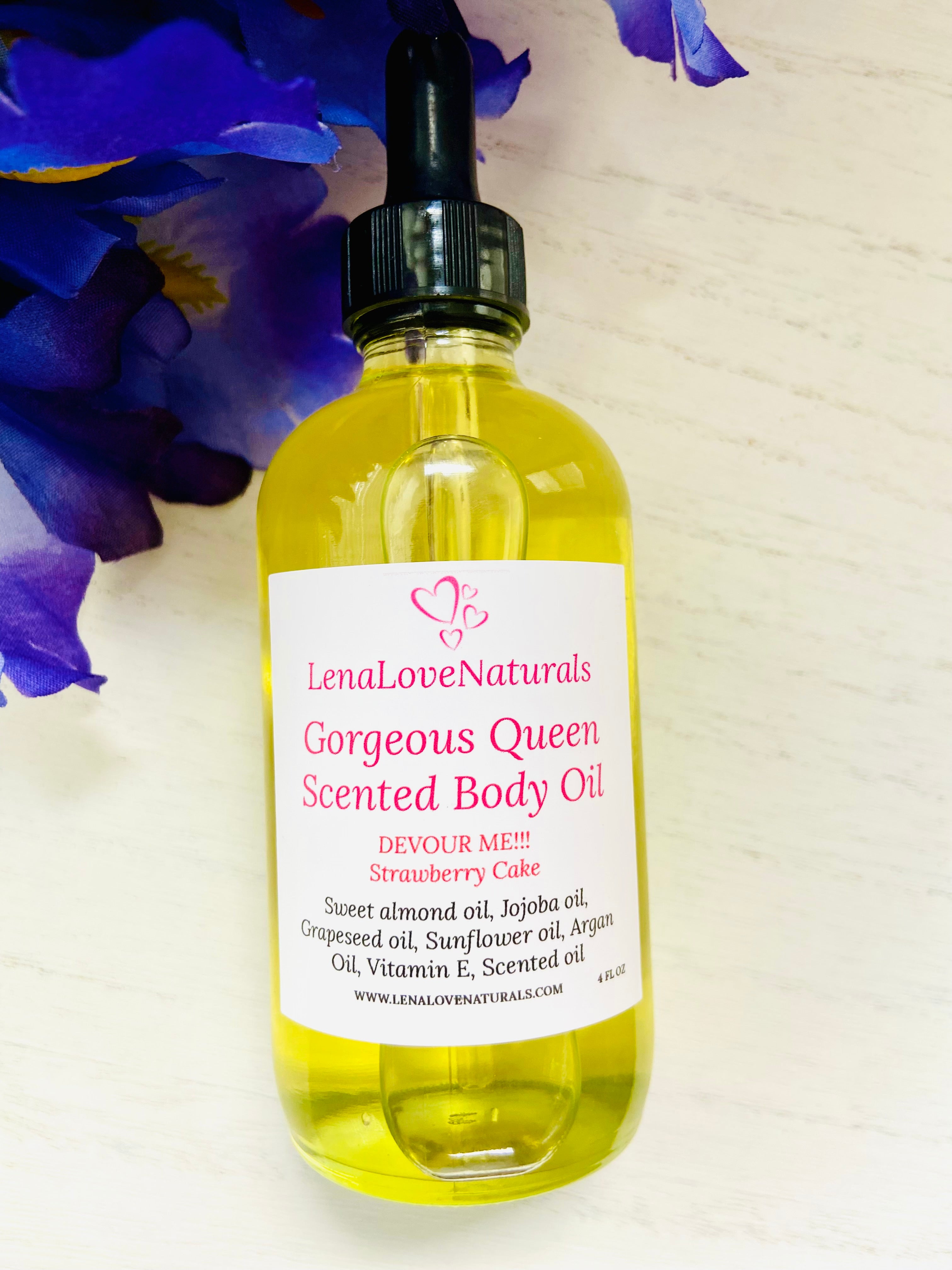 Body oil (Strawberry Cake) - LenaLoveNaturals