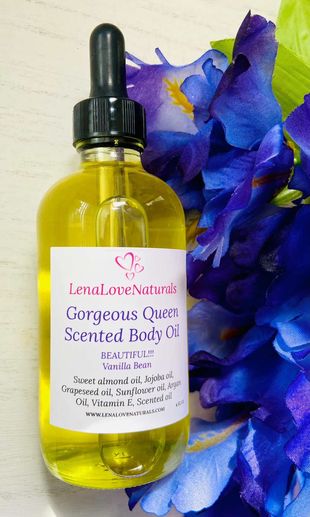 Body oil (Sweet Vanilla Bean) - LenaLoveNaturals