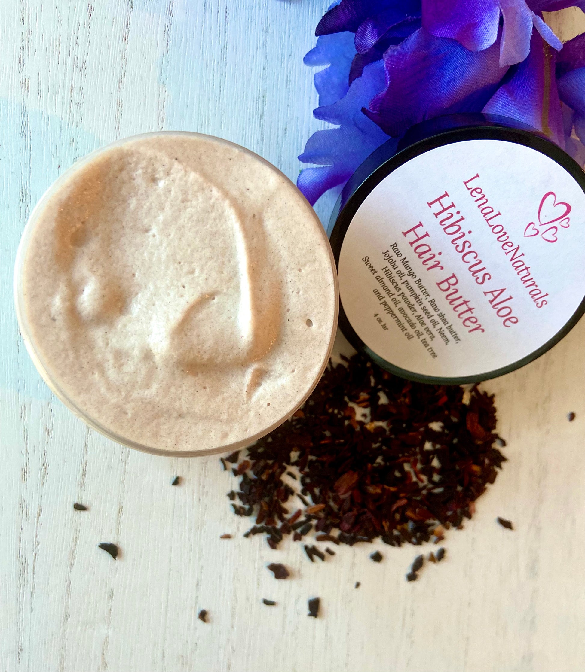 Hibiscus Aloe Hair Butter - LenaLoveNaturals