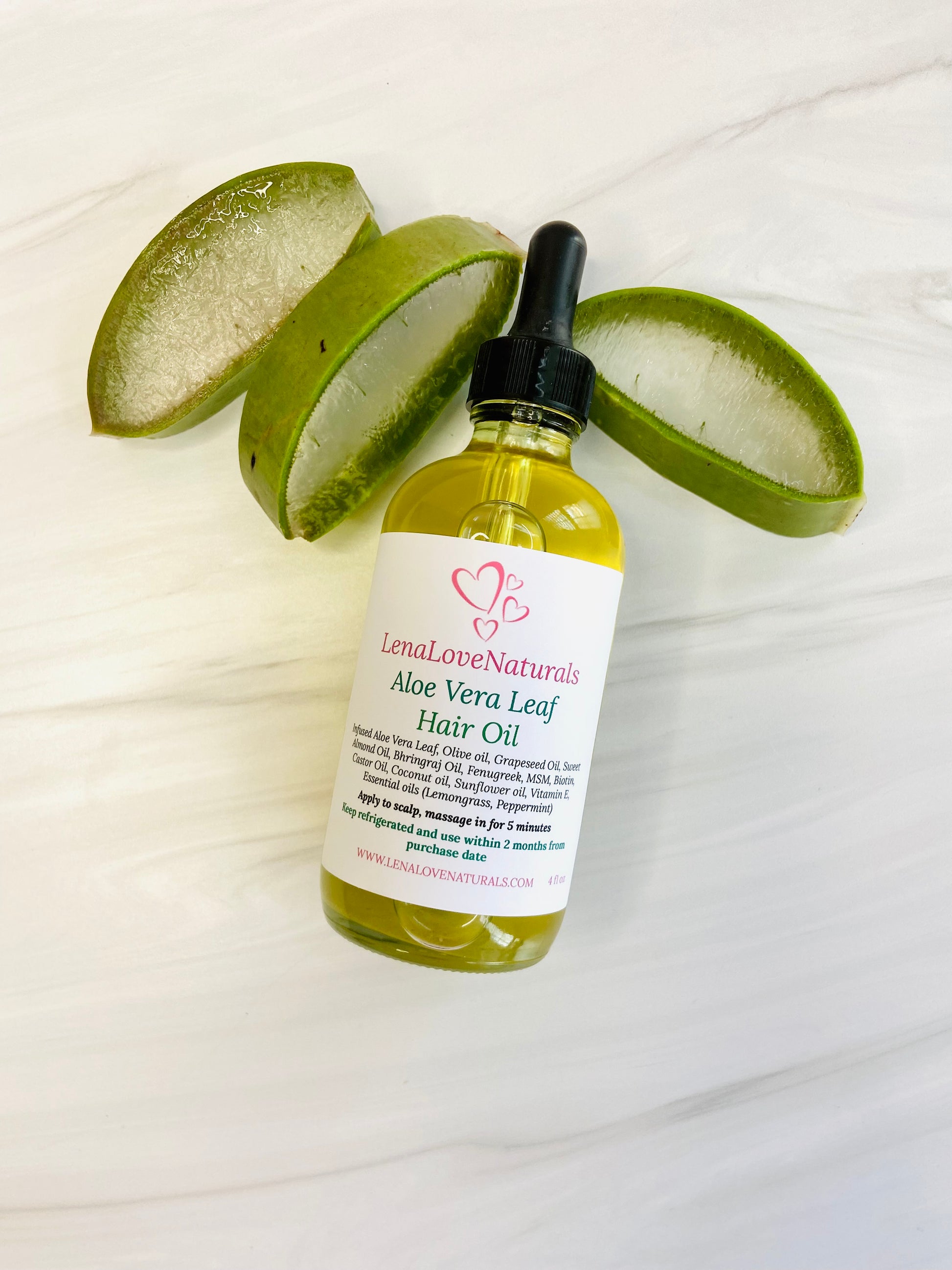 Aloe Vera Hair Growth Oil - LenaLoveNaturals